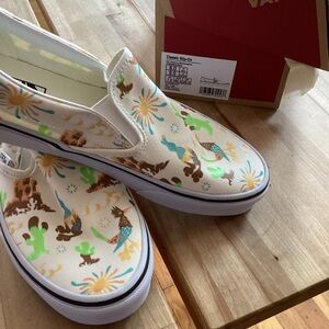 Vans Slip-On Sneakers “Get Outdoors” desert print.
